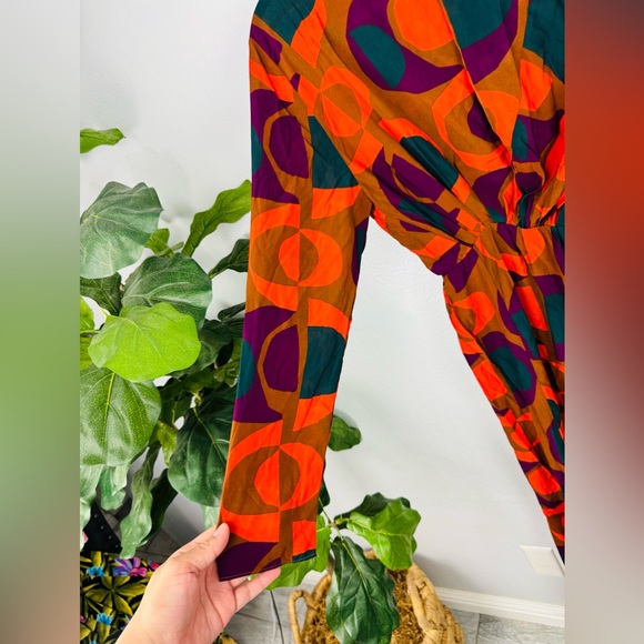 NWT ZARA Printed Geometric Print Dress Limited Edition Blogger Favorite Size XS - Picture 2 of 11